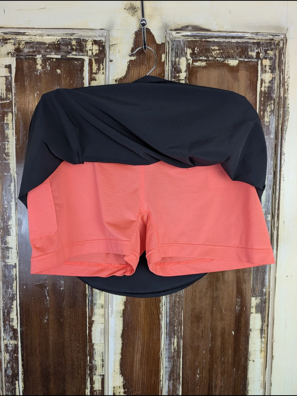 Adidas Climalite Tennis Skort Size M Black Coral Built In Shorts Athletic Skirt - Picture 7 of 8